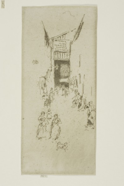 Fleur-de-lys Passage, 1887, James McNeill Whistler, American, 1834-1903, United States, Etching and