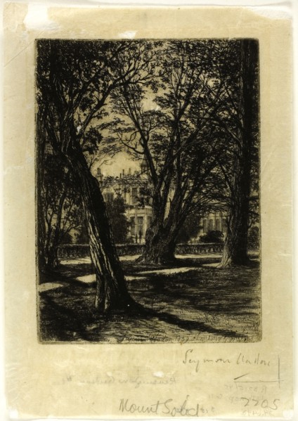 Kensington Gardens, No. I (small plate), 1859, Francis Seymour Haden, English, 1818-1910, England,