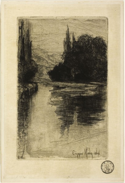 Evening, 1864, Francis Seymour Haden, English, 1818-1910, England, Etching with drypoint and