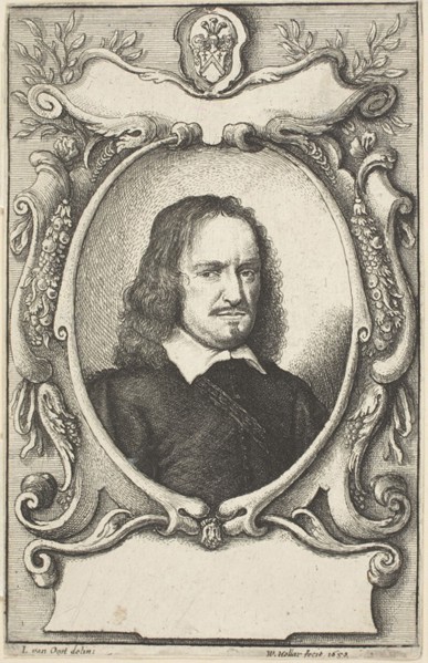 Vincent Stochove, 1650, Wenceslaus Hollar (Czech, 1607-1677), after Jacques van Oost I (Flemish,