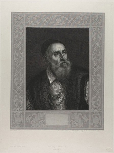 Portrait of Titian, 1843, Johann August Eduard Mandel (German, 1810-1882), after Titian (Italian, c