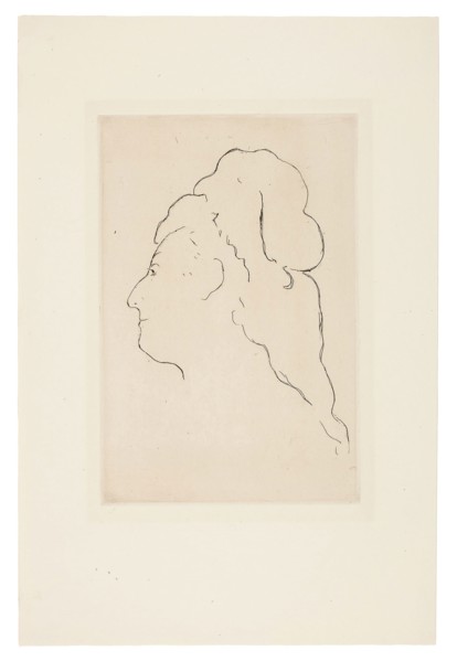 Profile of Eva Gonzales, Turned to the Left, 1870, Édouard Manet, French, 1832-1883, France,