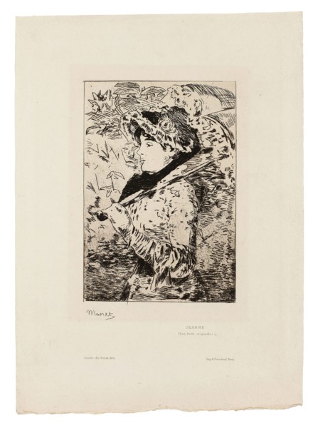 Jeanne (Spring), 1902, Henri Charles Guérard (French, 1846-1897), after Édouard Manet (French,
