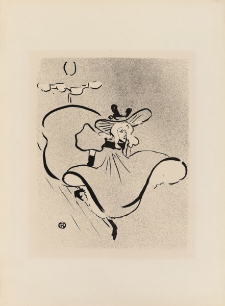 Jane Avril, from Le Café-Concert, 1893, Henri de Toulouse-Lautrec (French, 1864-1901), printed by