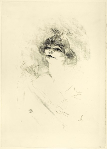 Polaire, 1898, published 1930, Henri de Toulouse-Lautrec, French, 1864-1901, France, Lithograph on