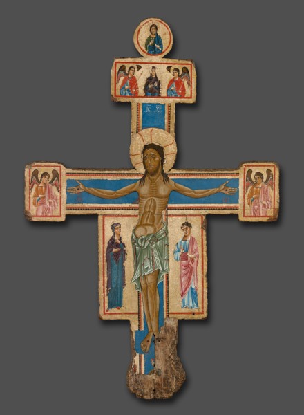 Crucifix, 1230/40, Master of the Bigallo Crucifix, Italian, active about 1225-65, Italy, Tempera on
