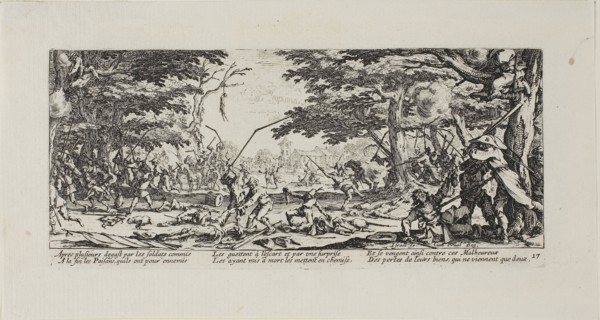 The Peasants Avenge Themselves, plate seventeen from The Miseries of War, 1633, Jacques Callot