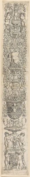 Four Children with a Cat and a Dog, plate nine from Twelve Ornament Panels, c. 1505–15, Giovanni