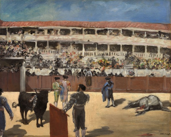 Bullfight, 1865/66, Édouard Manet, French, 1832-1883, France, Oil on canvas, 48 × 60.4 cm (18 7/8 ×