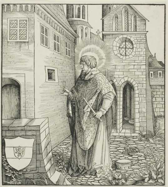 Saint Ferreolus, from Saints Connected with the House of Habsburg, 1517, Leonhard Beck (German, c.