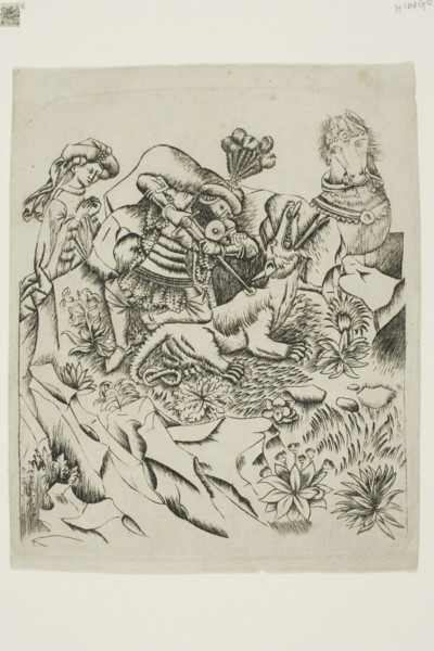Saint George and the Dragon, n.d., Master of the Nuremberg Passion (German, active before 1450),