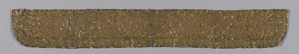 Band, 19th century, Austria, Austria, Silk, plain weave, embroidered, 66.1 × 8.9 cm (26 × 3 1/2 in