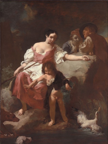 Pastoral Scene, 1740, Giovanni Battista Piazzetta, Italian, 1682-1754, Italy, Oil on canvas, 191.8
