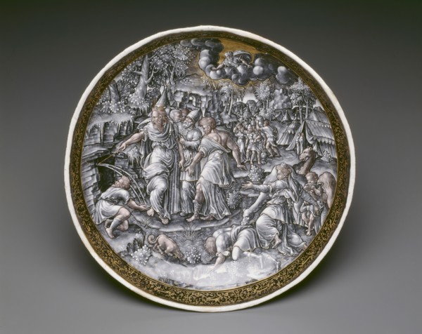 Tazza with Moses Striking Water from the Rock, 1570/75, Master I. C. (French, active 1553-85),