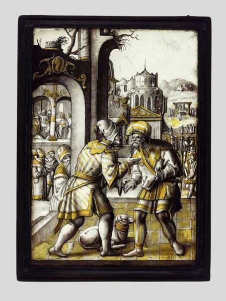 Mordechai Overhears the Conspiracy from the Story of Esther, c. 1525, Circle of Pieter Cornelisz