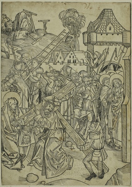 Christ Bearing the Cross, page 81, from the Treasury (Schatzbehalter), 1491, Michael Wolgemut and