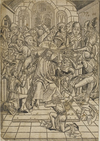 Christ Crowned with Thorns, page 72 from the Treasury (Schatzbehalter), 1491, Michael Wolgemut and