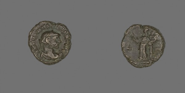 Coin Portraying Emperor Marcus Aurelius Valerius Maximianus (Maximian or Maximianus I), AD 286/305,