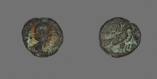 Tetradrachm (Coin) Portraying Empress Salonina, AD 254/268, Roman, Alexandria, Billon, Diam. 2.2