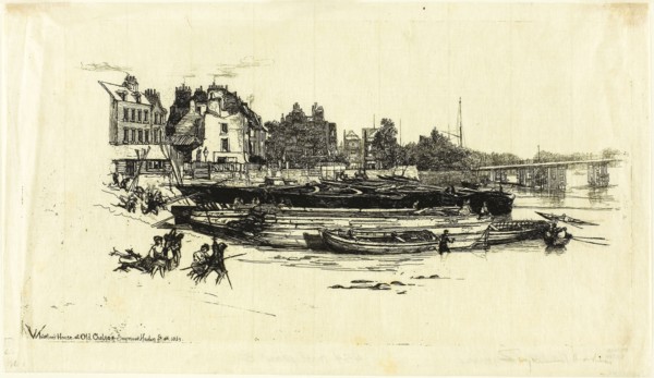 Whistler’s House, Old Chelsea, 1863, Francis Seymour Haden, English, 1818-1910, England, Etching