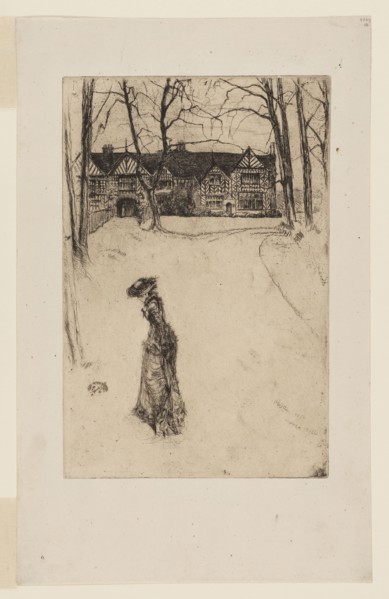Speke Hall: The Avenue, 1870–1878, James McNeill Whistler, American, 1834-1903, United States,