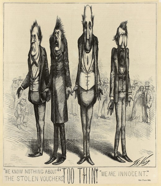 We Know Nothing about the Stolen Vouchers, 1871, Thomas Nast, American, 1840-1902, United States,