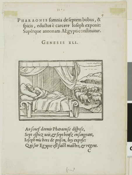 Pharoah’s Dream (recto), Jacob Adopts Sons of Joseph (verso), n.d., Hans Holbein, the younger,