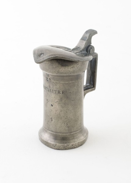 Centilitre Measure, 1875/1895, Maison Le Seigneur, Deverre, Caen, France, Caen, Pewter, 5.4 × 4.5