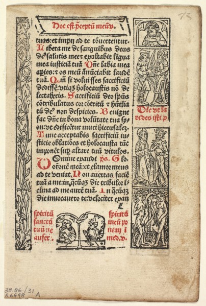 Leaf from Cursus Beate Marie Virginis (The Journey of the Blessed Virgin Mary), Plate 31 from