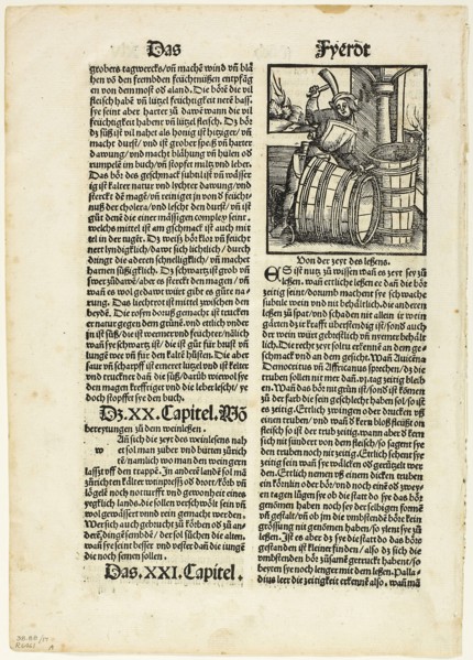 Illustration from Von dem nutz der ding, plate seventeen from Woodcuts from Books of the XVI