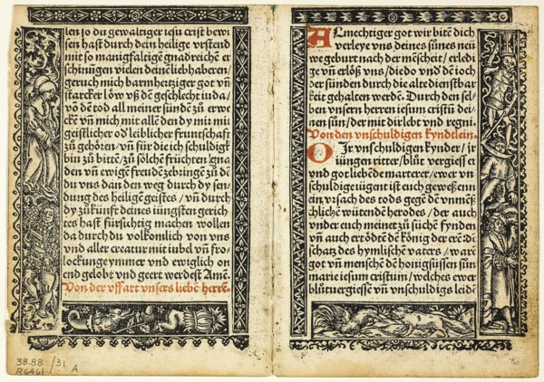 Illustration from Hortulus animae, plate 31 from Woodcuts from Books of the XVI Century, 1514,