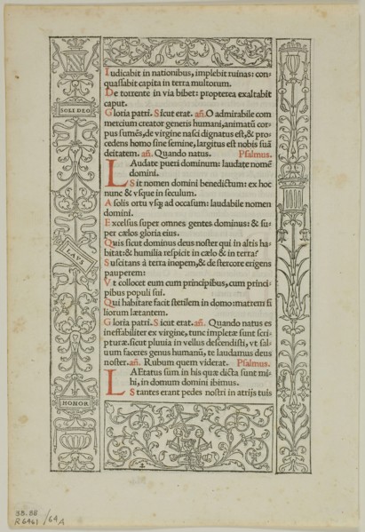 Illustration from Horae in laudem Virginis Mariae, plate 64 from Woodcuts from Books of the XVI