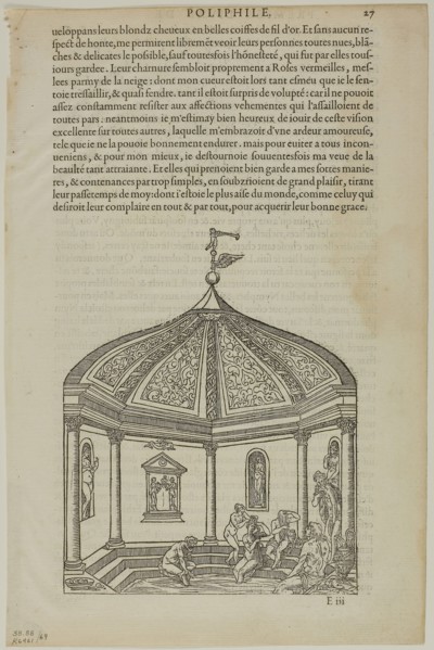 Bath House from Hyperotomachie ou discours du son gede Poliphile, plate 69 from Woodcuts from Books