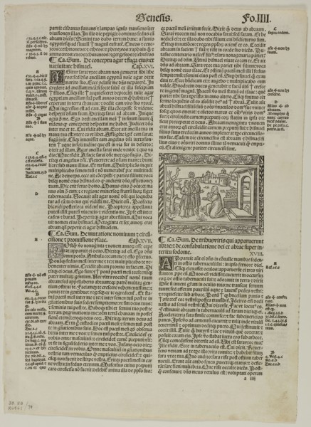Illustration from Biblia cum concordantiis, plate 74 from Woodcuts from Books of the XVI Century,