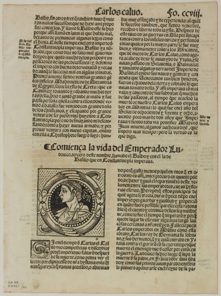 Leaf from Hystoria Imperial by Pedro Mexía, plate 80 from Woodcuts from Books of the XVI Century,