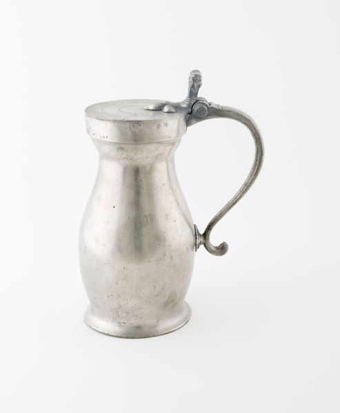Half Gallon Wine Measure, c. 1780, England, Pewter, 26.7 × 19.1 cm (10 1/2 × 7 1/2 (incl. handle)