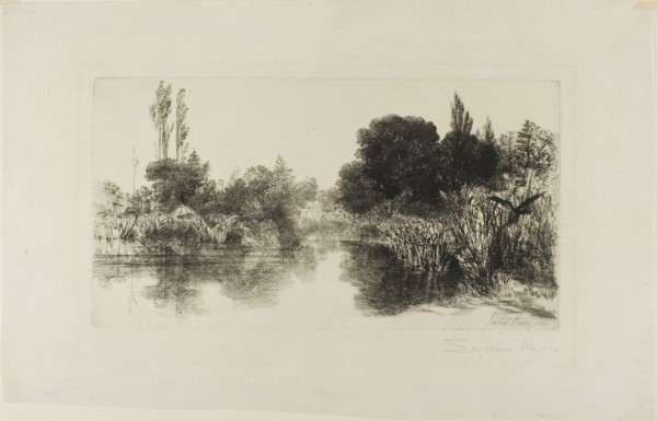 Shere Mill Pond, No. II (large plate), 1860, Francis Seymour Haden, English, 1818-1910, England,