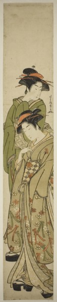 Two Women Taking a Stroll, c. 1781/89, Kitao Masanobu (Santo Kyoden), Japanese, 1761–1816, Japan,