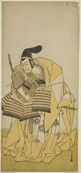 The Actor Ichikawa Ebizo III as Kudo Saemon Suketsune in the Play Kamuri Kotoba Soga no Yukari,