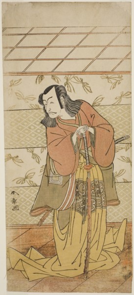The Actor Ichikawa Danjuro V as Ashiya Doman in the Play Kikyo-zome Onna Urakata, Performed at the