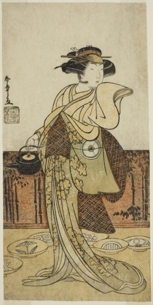 The Actor Iwai Hanshiro IV as Tsukisayo in the Play Gohiiki Nenne Soga, Performed at the Nakamura