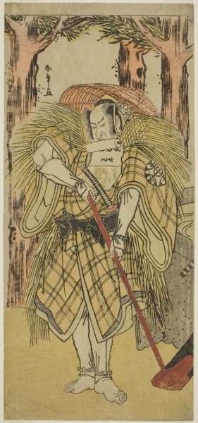 The Actor Nakamura Nakazo I as Hakamadare Yasusuke or Watanabe no Tsuna (?) in the Play Shintenno