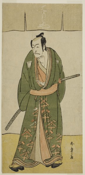 The Actor Ichikawa Danjuro V as Gokuin Sen’emon in the Play Hatsumombi Kuruwa Soga, Performed at