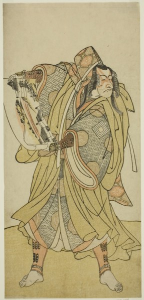The Actor Ichikawa Danjuro V as Kazusa no Akushichibyoe Kagekiyo in the Play Edo no Hana Mimasu