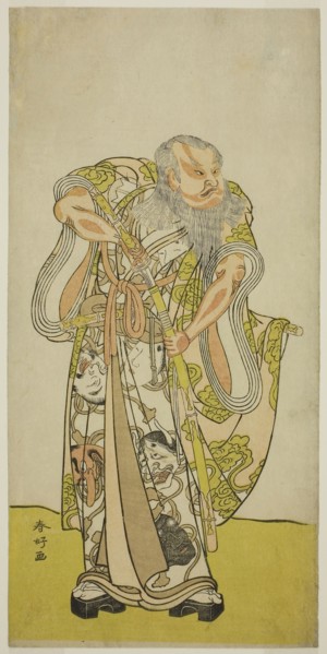 The Actor Sakata Hangoro II as Hige no Ikyu in the Play Shida Yakata Yotsugi no Hikibune, Performed