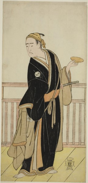 The Actor Ichikawa Yaozo III as Oboshi Yuranosuke in the Play Kanadehon Chushingura, Performed at