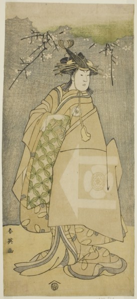 The Actor Iwai Kiyotaro as Kewaizaka no Shosho in the Play Gohiiki no Hana Aikyo Soga, Performed at