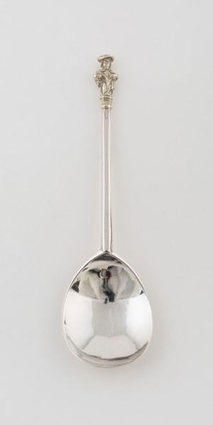 Apostle Spoon: St. Matthew, 1602/03, London, England, London, Silver, figure gilded, 18.7 x 5.1 cm