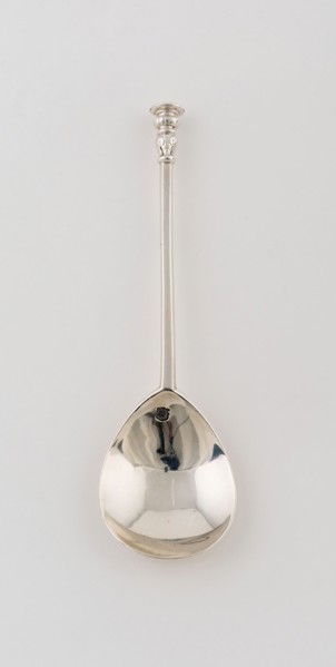 Spoon with Seal of James I, 1624, London, England, London, Silver, 16.5 x 4.8 cm (6 1/2 x 1 7/8 in