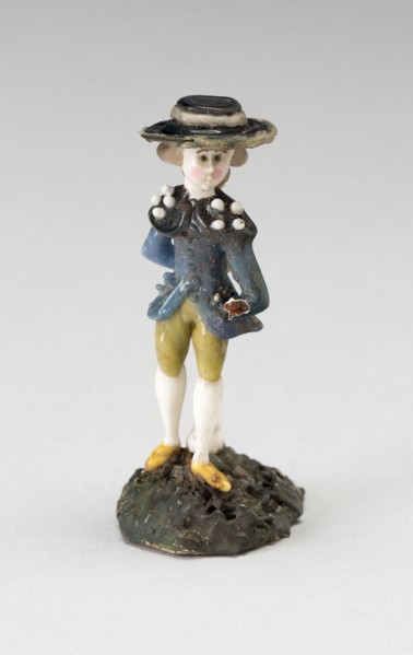 Boy, 1750/99, Nevers, France, Glass, lampwork (verre de Nevers), metal armature, H. 7 cm (2 3/4 in